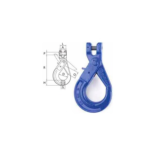 Peerless Chain Peerless 8498400 3/8" V10 Clevis Self-Lock Hook 8498400 - main